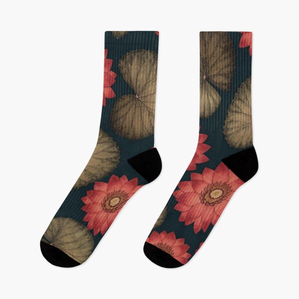 Item preview, Vintage Lotus Pattern designed and sold by cbfineart.