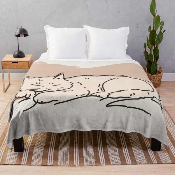 Item preview, Cat sleeping on a bed designed and sold by anytka.