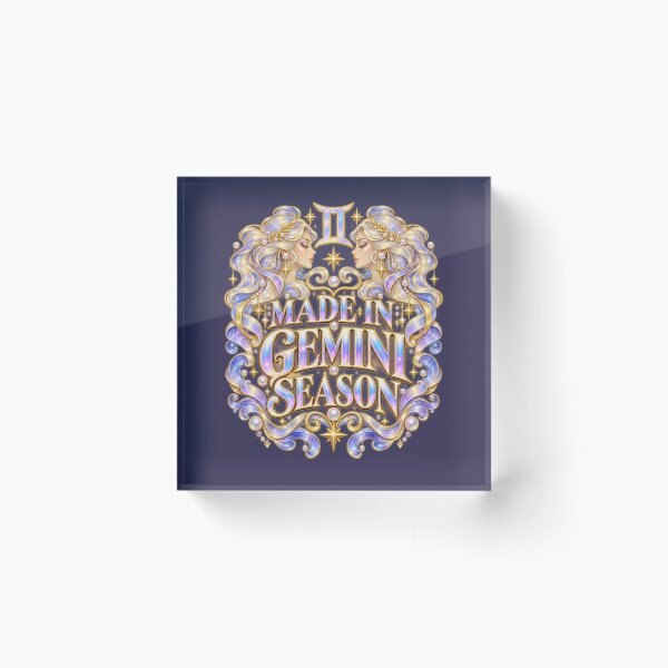 Item preview, Made in Gemini Season – Iridescent Celestial Twins designed and sold by MetaModel Editions.