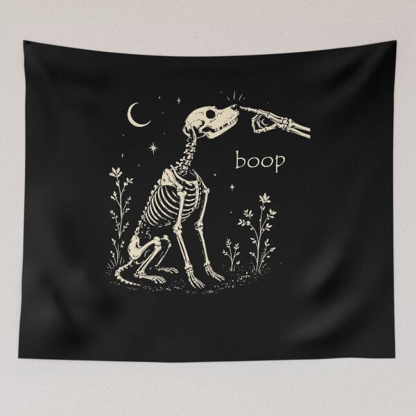 Item preview, Perro esqueleto Boop divertido de Halloween designed and sold by Hedoraxe.