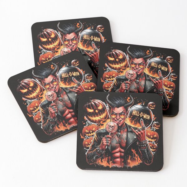 Item preview, Halloween Devil Pumpkin Lollipop Horns Cauldron designed and sold by Voodoo Store Paranormal Collections.