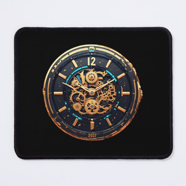 Item preview, New Year's Clock 2027 - Cybernetic and Gold Countdown designed and sold by Cyber Gold Studio.