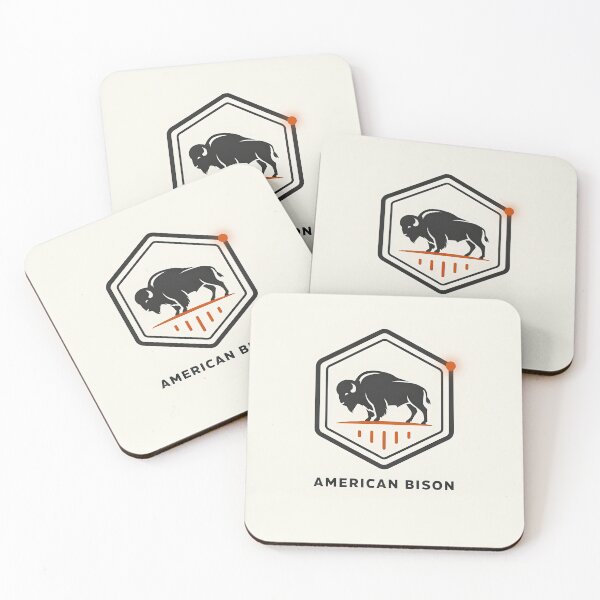 Item preview, Vintage American Bison Buffalo Hexagon Badge Emblem Vector designed and sold by Shutter-Dragon.