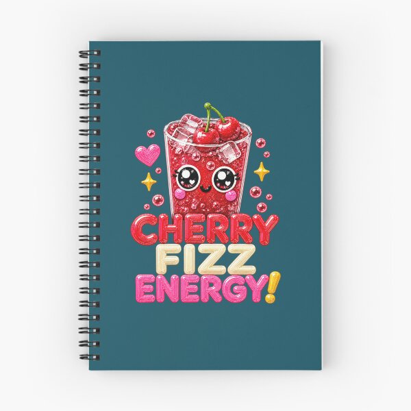 Item preview, Cherry Fizz Energy Cute Cherry Soda Kawaii Drink designed and sold by Liv Solara.