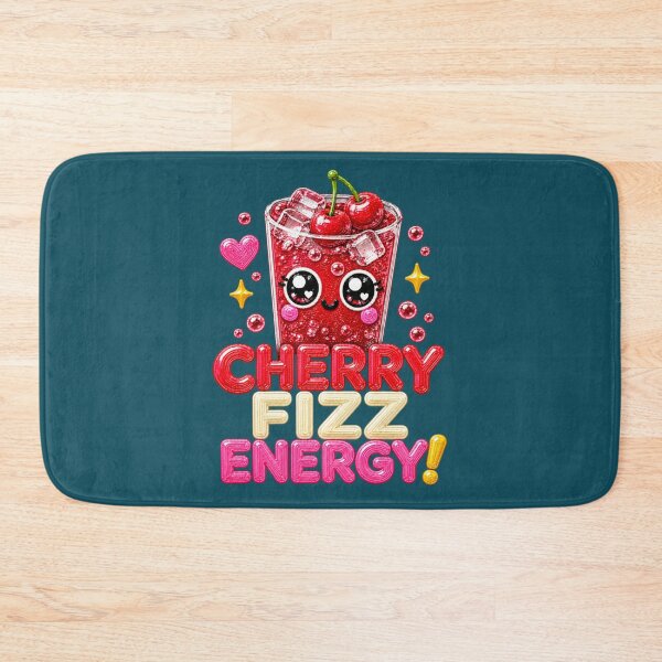 Item preview, Cherry Fizz Energy Cute Cherry Soda Kawaii Drink designed and sold by Liv Solara.