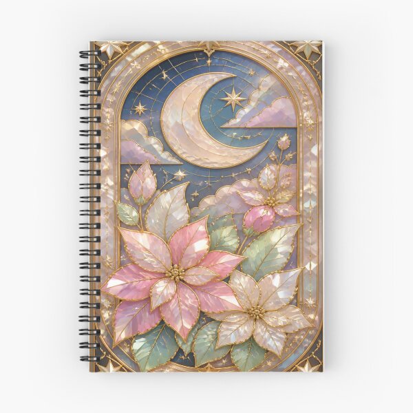 Item preview, Poinsettia Flowers in Tempered Glass and Moon designed and sold by BriSher.