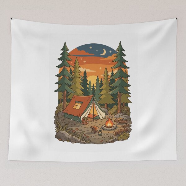 Item preview, Professionally Offline Funny Camping Retro Nature designed and sold by PANCOSS.