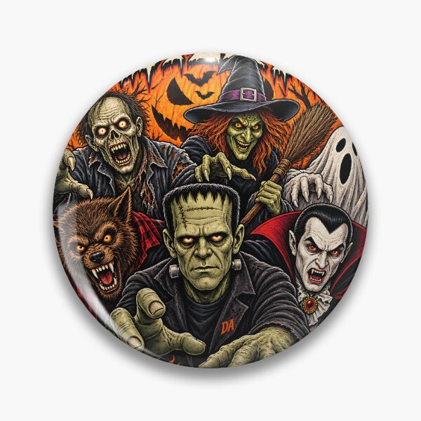 Item preview, Monster Mash Classic Halloween Horror Squad Art    designed and sold by DesignArtist.ia.