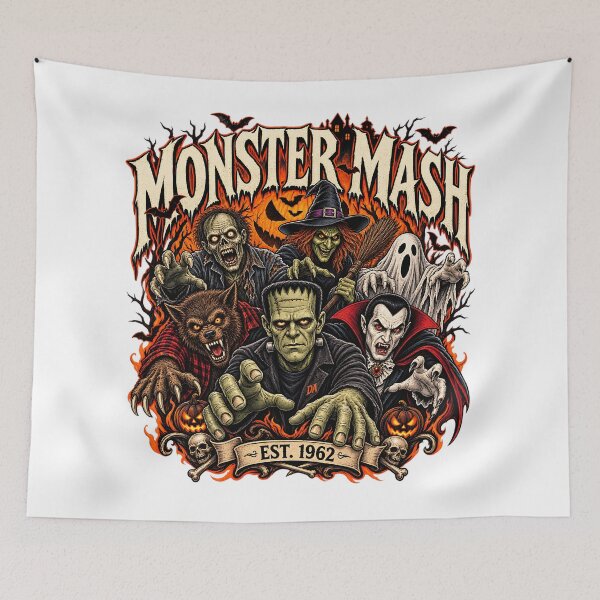Item preview, Monster Mash Classic Halloween Horror Squad Art    designed and sold by DesignArtist.ia.