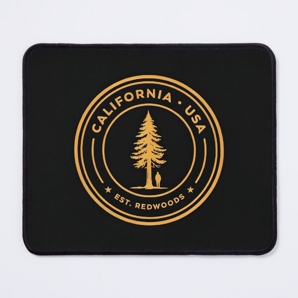 Item preview, Vintage California Redwoods Tree Circular Badge Emblem Vector designed and sold by Shutter-Dragon.