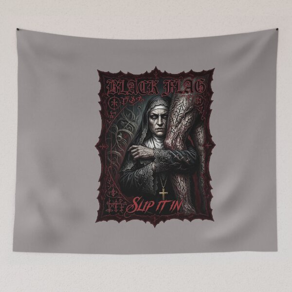 Item preview, Black Flag Nun Slip It In Graphic Design-10 designed and sold by ChristianSimon.