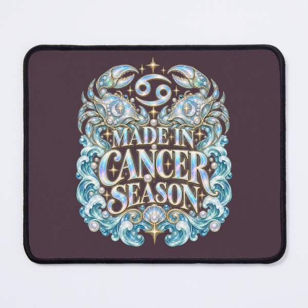 Item preview, Made in Cancer Season – Pearlescent Crab Zodiac Art designed and sold by MetaModel Editions.