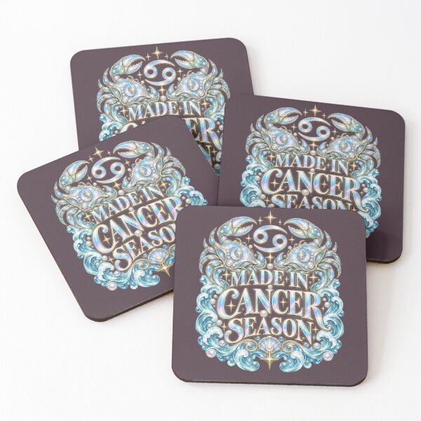 Item preview, Made in Cancer Season – Pearlescent Crab Zodiac Art designed and sold by MetaModel Editions.