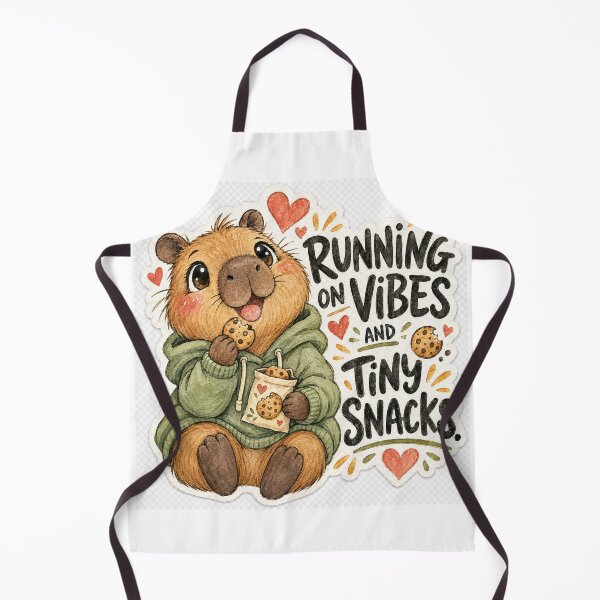 Item preview, Running On Vibes and Tiny Snacks designed and sold by Paw&Giggle.
