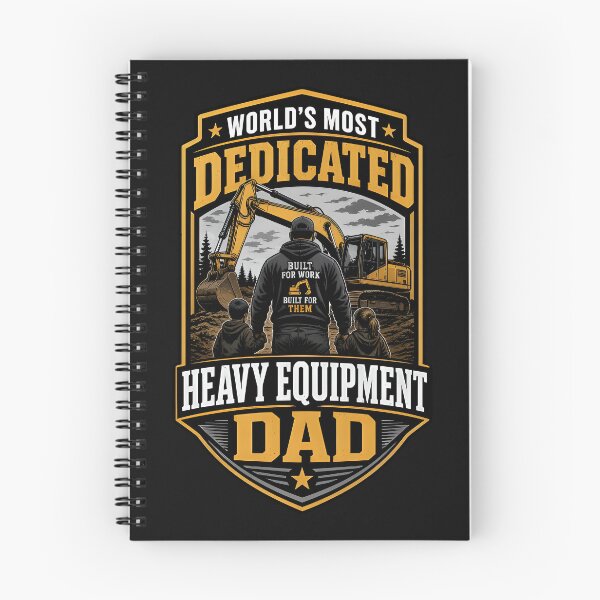 Item preview, Dedicated Heavy Equipment Dad Excavator Operator Shirt designed and sold by StudioBilly3000.