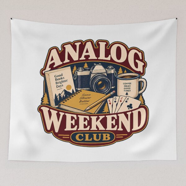 Item preview, Retro Analog Weekend Hobby Club designed and sold by Thai Vibe Studio.