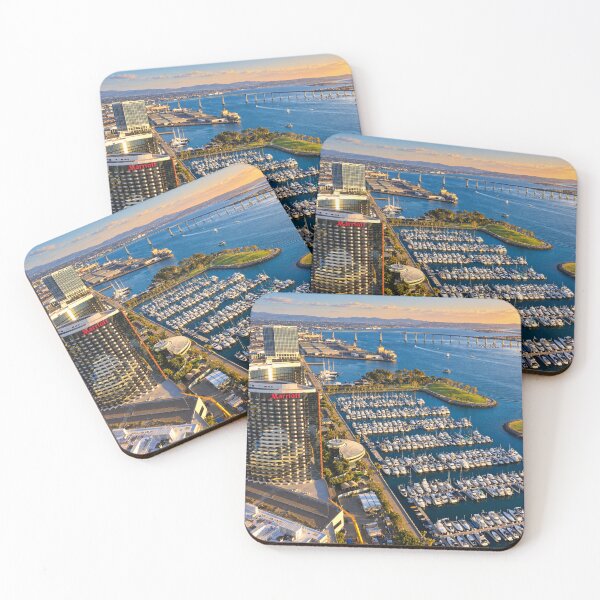 Item preview, Golden Hour Over San Diego Marina designed and sold by Kimberly Palmer.