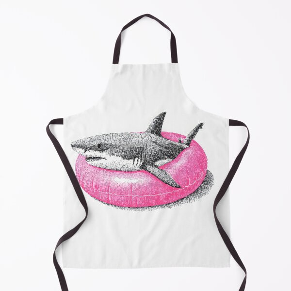 Item preview, Shark in a pink float ring designed and sold by anytka.
