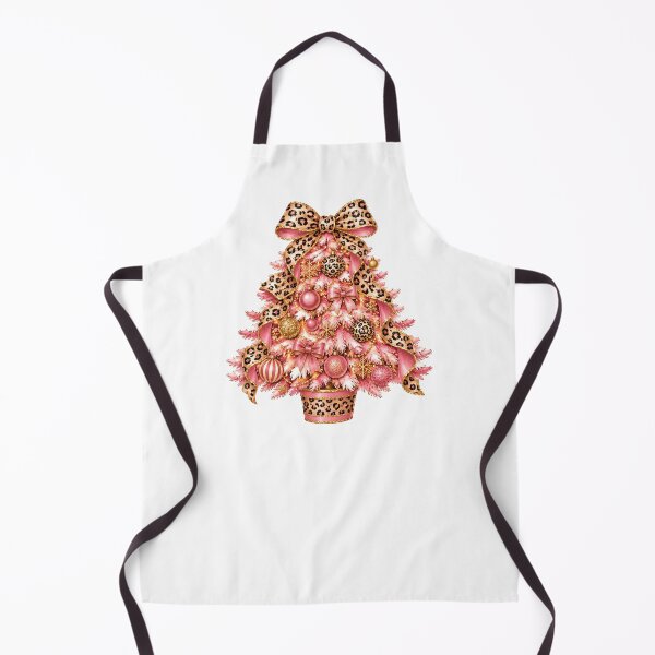 Item preview, Pink Leopard Christmas Tree Glamorous Christmas Holiday Coquette Design designed and sold by LandFinStudio.