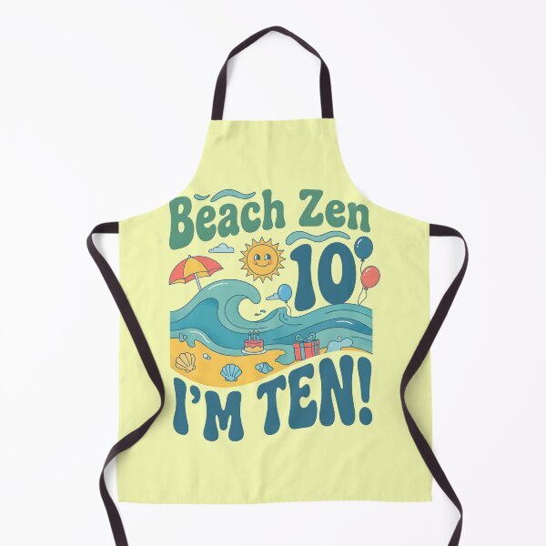 Item preview, Beach Zen, I’m 10! 10th Birthday – Relaxed Coastal Beach Design designed and sold by Sea Gem.