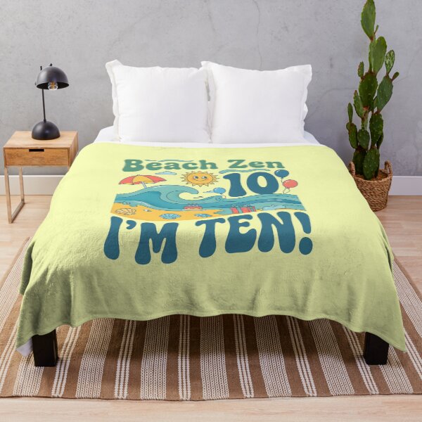 Item preview, Beach Zen, I’m 10! 10th Birthday – Relaxed Coastal Beach Design designed and sold by Sea Gem.