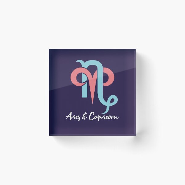 Item preview, Aries and Capricorn Couples Zodiac Horoscope designed and sold by jaygo.