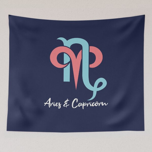 Item preview, Aries and Capricorn Couples Zodiac Horoscope designed and sold by jaygo.