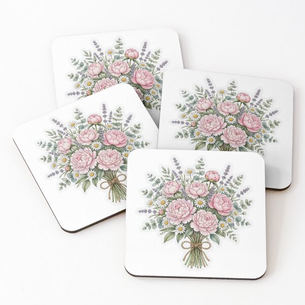 Item preview, Peony Bouquet Bundle | Vintage Botanical Flower Illustration | Cottagecore Floral Ink Sticker designed and sold by FineLineBotanical .