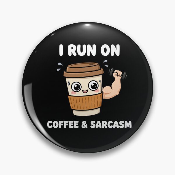 Artikelvorschau, Ich lebe von Kaffee und Sarkasmus – Lustiges Fitness-Kaffee-Fitnessstudio entworfen und verkauft von StrongEveryDayStore.