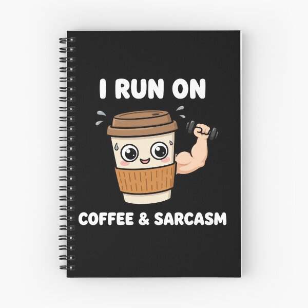 Item preview, I Run On Coffee And Sarcasm - Funny Fitness Coffee Lover Gym designed and sold by StrongEveryDayStore.
