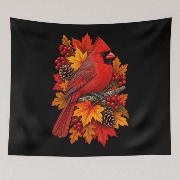 Item preview, Cardinal in Autumn designed and sold by RockitBaby.