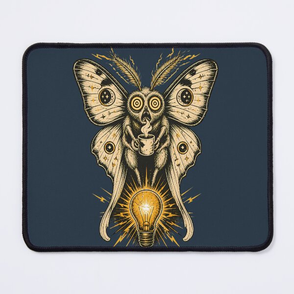 Item preview, Overstimulated Moth Funny Caffeine Burnout Graphic designed and sold by Fun2Fentastic.