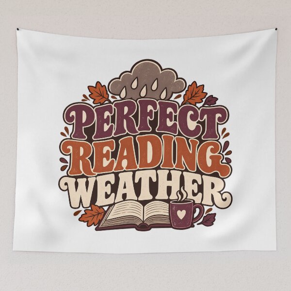 Item preview, Perfect Reading Weather Autumn Books designed and sold by Thai Vibe Studio.