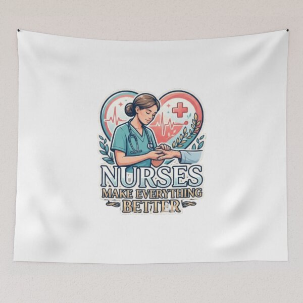 Item preview, Nurses Make Everything Better Heart Stethoscope Nurse Gift designed and sold by PixelStyle Studio.