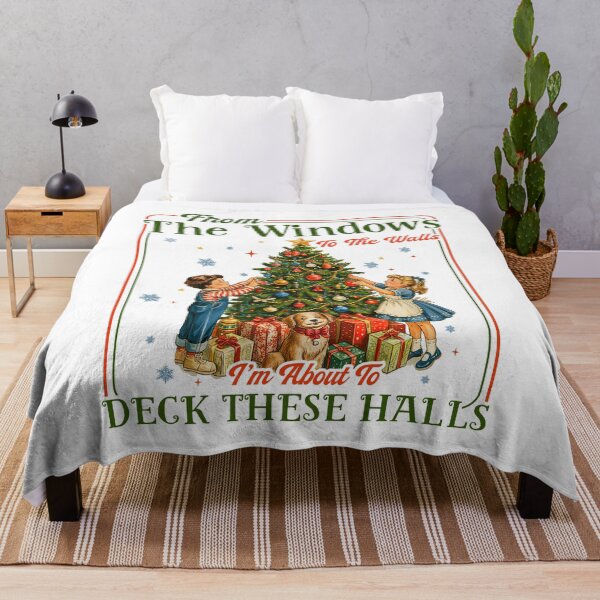 Item preview, Vintage From The Windows to The Walls I'm About to Deck These Halls designed and sold by Hedoraxe.