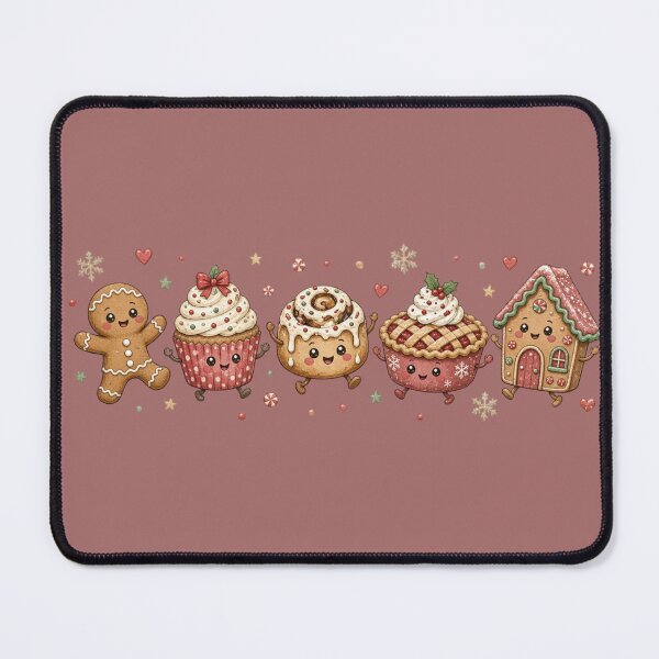 Item preview, Cute Kawaii Christmas Sweets & Holiday Baking Squad designed and sold by InkWeaveShop.