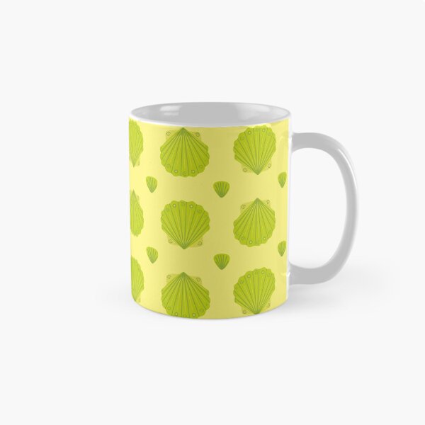 Item preview, Green Shells Pattern designed and sold by miawgigi.