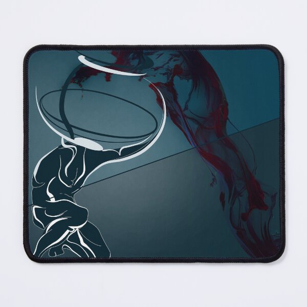 Item preview, Abstract Wine Glass Art – Modern Wine Lover Gift designed and sold by IlustratorCAT.