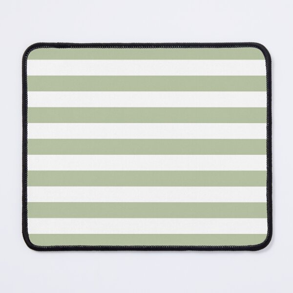 Item preview, Horizontal stripes in sage green and white designed and sold by RishabhArts1.