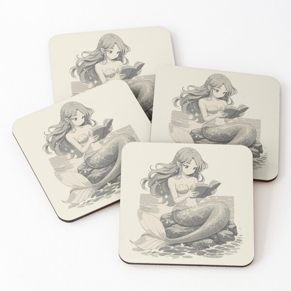 Item preview, Manga Mermaid Reading: Anime Book Design designed and sold by Pineapple-Tree.