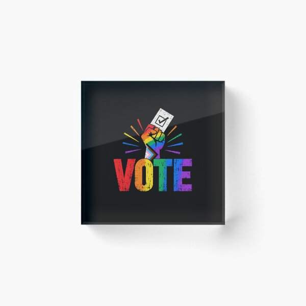 Item preview, LGBTQ Vote People Power – Pride Equality Democracy designed and sold by TEEJAMBOREE.