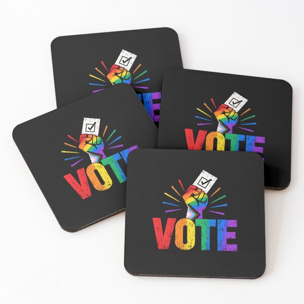 Item preview, LGBTQ Vote People Power – Pride Equality Democracy designed and sold by TEEJAMBOREE.