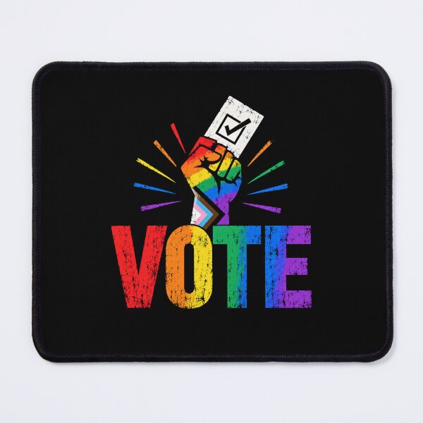 Item preview, LGBTQ Vote People Power – Pride Equality Democracy designed and sold by TEEJAMBOREE.