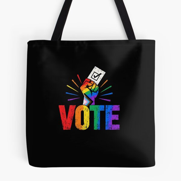 Item preview, LGBTQ Vote People Power – Pride Equality Democracy designed and sold by TEEJAMBOREE.