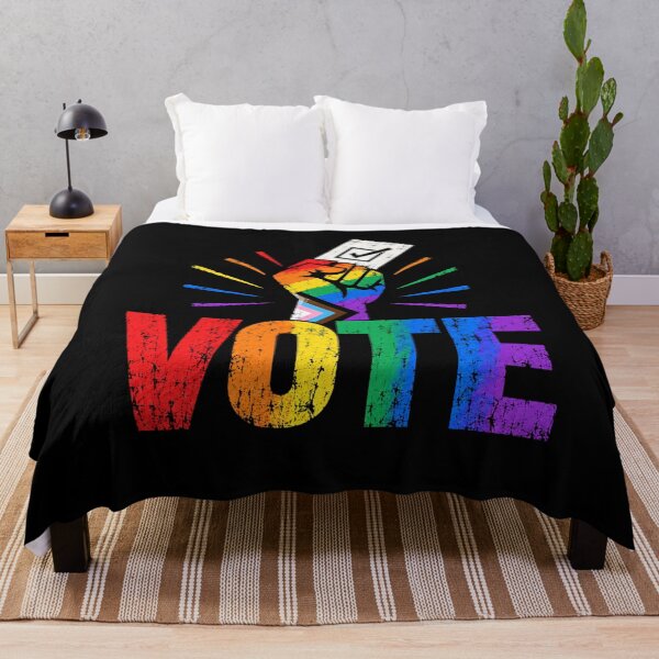 Item preview, LGBTQ Vote People Power – Pride Equality Democracy designed and sold by TEEJAMBOREE.