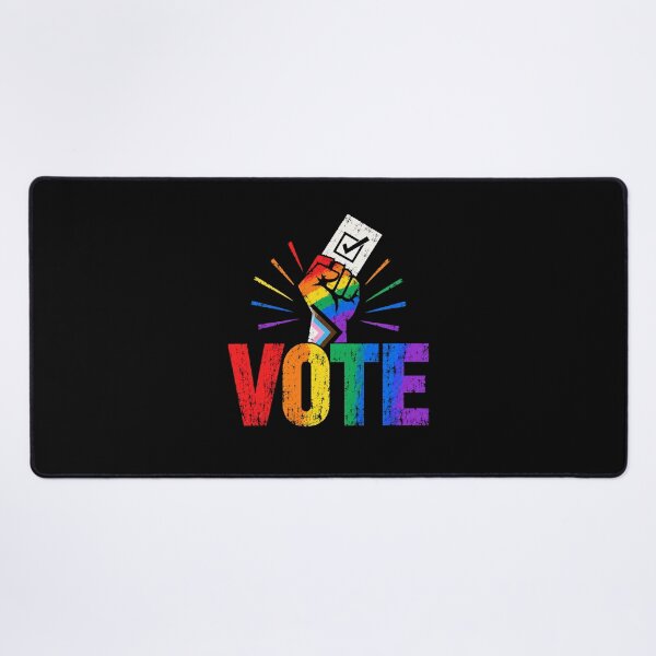 Item preview, LGBTQ Vote People Power – Pride Equality Democracy designed and sold by TEEJAMBOREE.