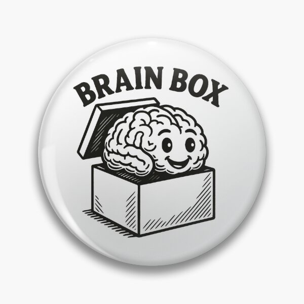 Artikelvorschau, Brain Box – Lustiges Genie-Gehirn-Cartoon-Design für kluge Denker. entworfen und verkauft von The-T-In-Retro.