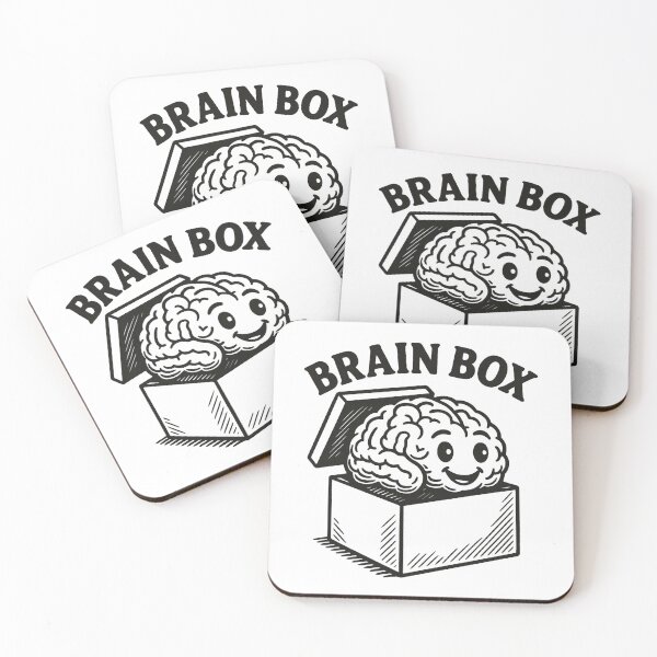 Item preview, Brain Box Funny Genius Brain Cartoon Smart Thinker Design. designed and sold by The-T-In-Retro.