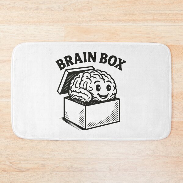 Item preview, Brain Box Funny Genius Brain Cartoon Smart Thinker Design. designed and sold by The-T-In-Retro.