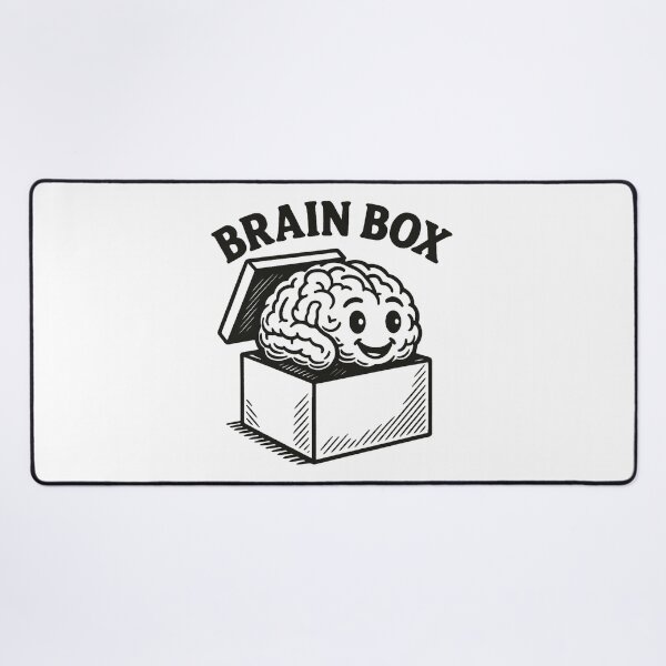 Item preview, Brain Box Funny Genius Brain Cartoon Smart Thinker Design. designed and sold by The-T-In-Retro.